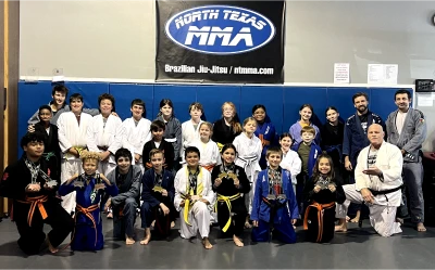 Teens training at North Texas MMA